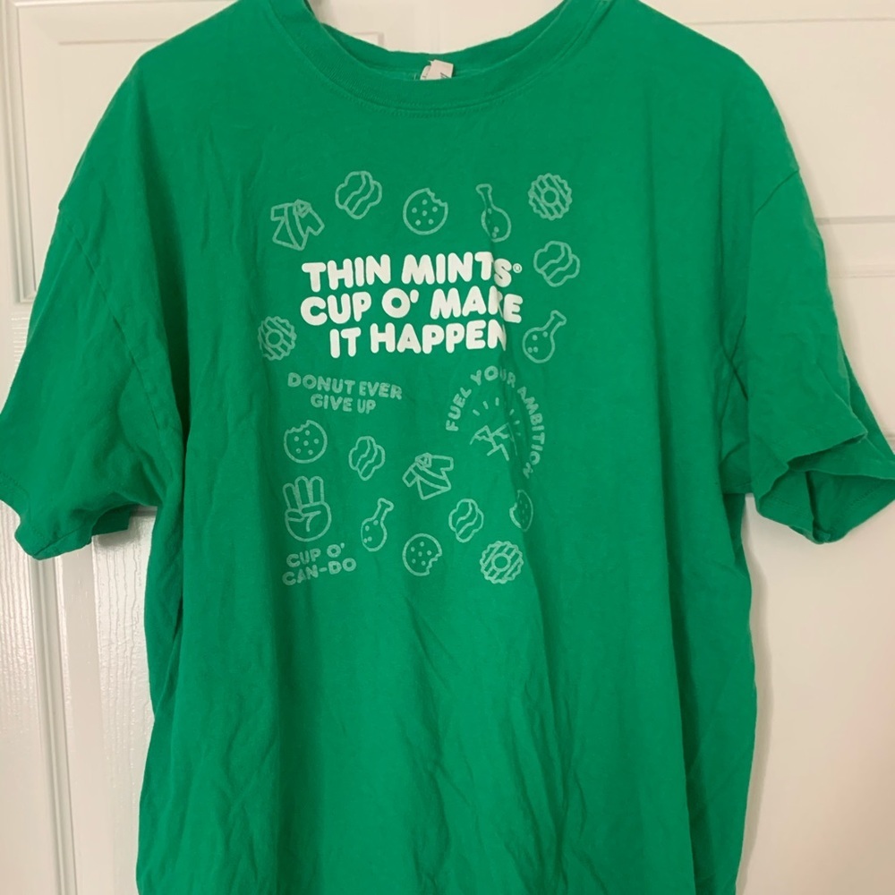 Dunkin Donuts Girl Scout Cookie Thin Mint T-Shirt